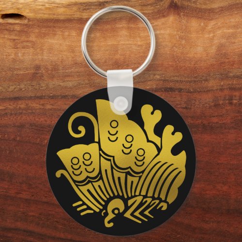 Japanese Family Crest-swallowtail butterfly Keychain