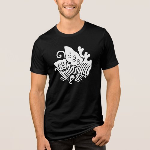 Japanese Family Crest-swallowtail butterfly Tri-Blend Shirt