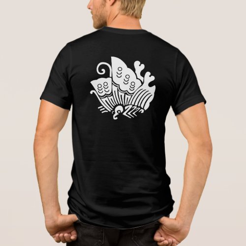 Japanese Family Crest-swallowtail butterfly Tri-Blend Shirt