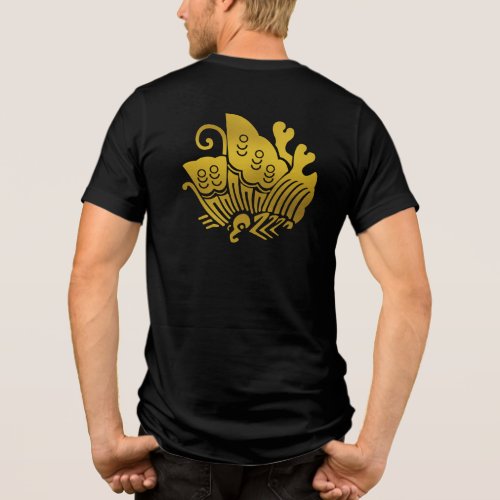 Japanese Family Crest-swallowtail butterfly Tri-Blend Shirt