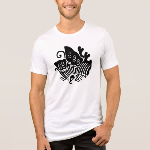 Japanese Family Crest-swallowtail butterfly Tri-Blend Shirt