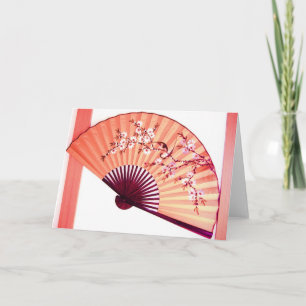 Japanese Fan Decoration- card