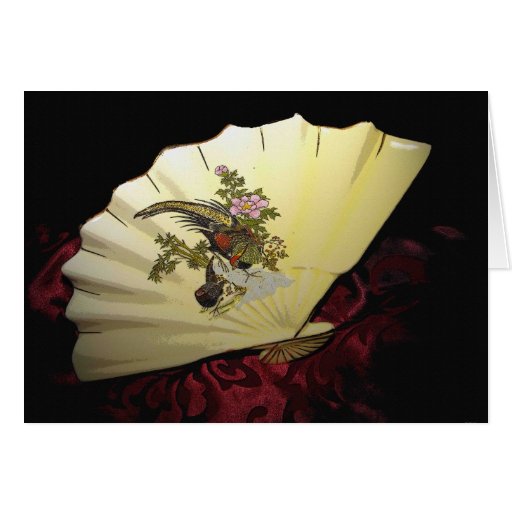 Japanese Fan Greeting Card | Zazzle