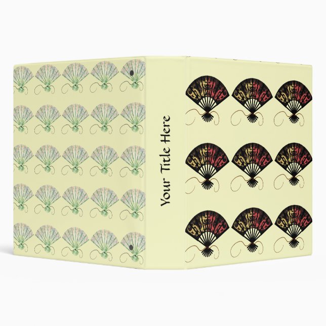 Japanese Fans Album 3 Ring Binder (Background)