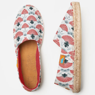 Japanese fans pattern espadrilles