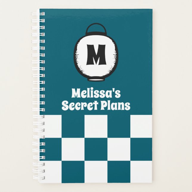 Japanese Festival Lantern with Your Initial Planner (Front)