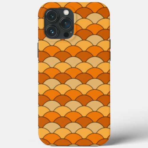 Japanese Fish Scale Pattern iPhone 13 Pro Max Case