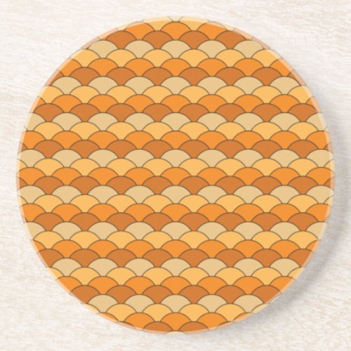 Japanese Fish Scale Pattern Drink Coaster