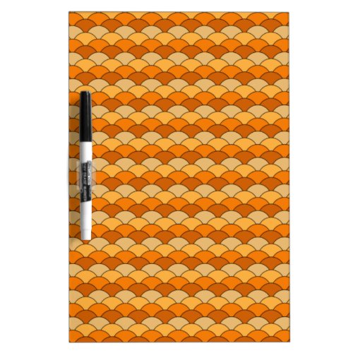 Japanese Fish Scale Pattern Dry_Erase Board