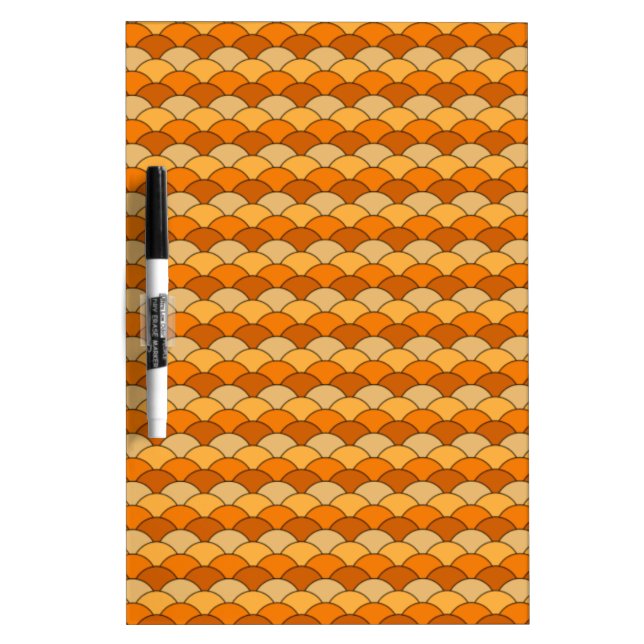 Japanese Fish Scale Pattern Dry-Erase Board (Front)