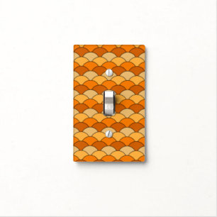 Japanese Fish Scale Pattern Light Switch Cover
