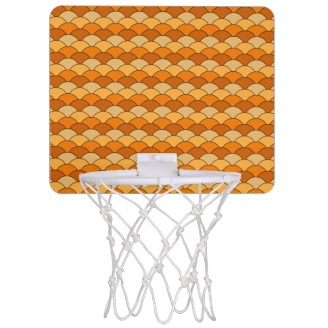 Japanese Fish Scale Pattern Mini Basketball Hoop (Front)