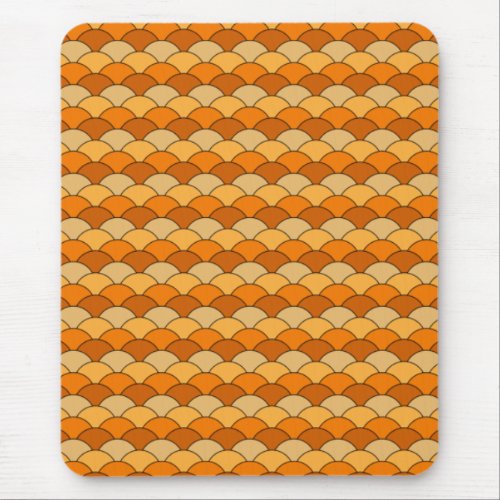 Japanese Fish Scale Pattern Mouse Pad