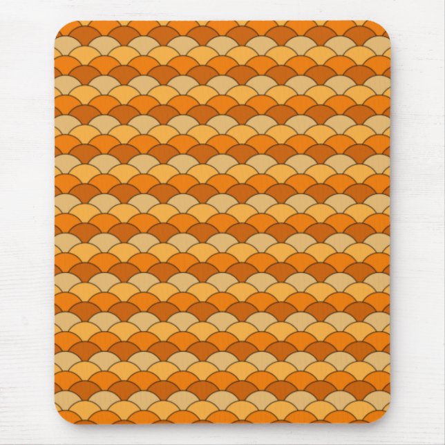 Japanese Fish Scale Pattern Mouse Pad (Front)
