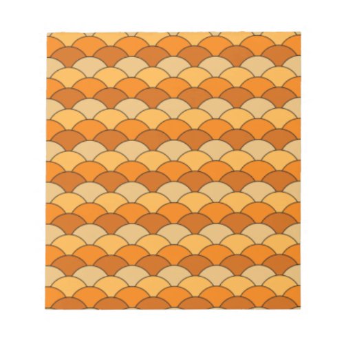 Japanese Fish Scale Pattern Notepad