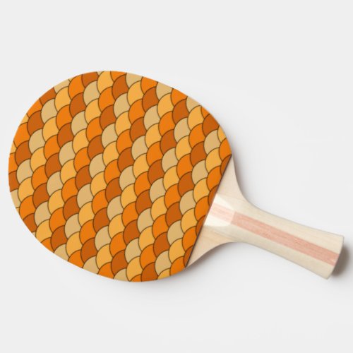 Japanese Fish Scale Pattern Ping Pong Paddle