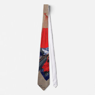 Japanese Five Fans, Hokusai, Ukiyoe Tie