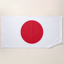 Japanese Flag Beach Towel