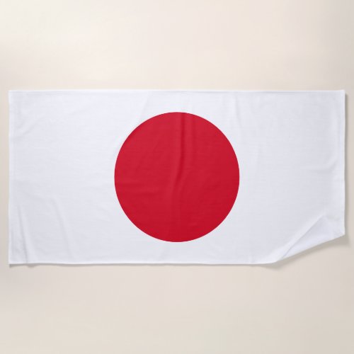 Japanese Flag Beach Towel