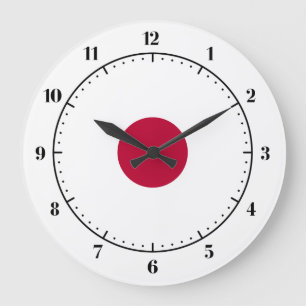 Japanese flag clocks