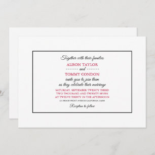 Japanese Flag, Flag of Japan Wedding Invitation