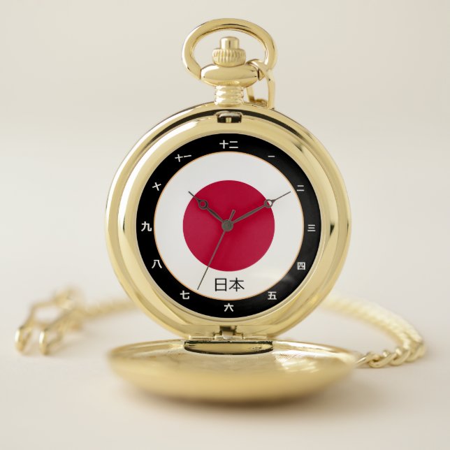 Japanese Flag & Japan fashion /design kanji watch (Inside)