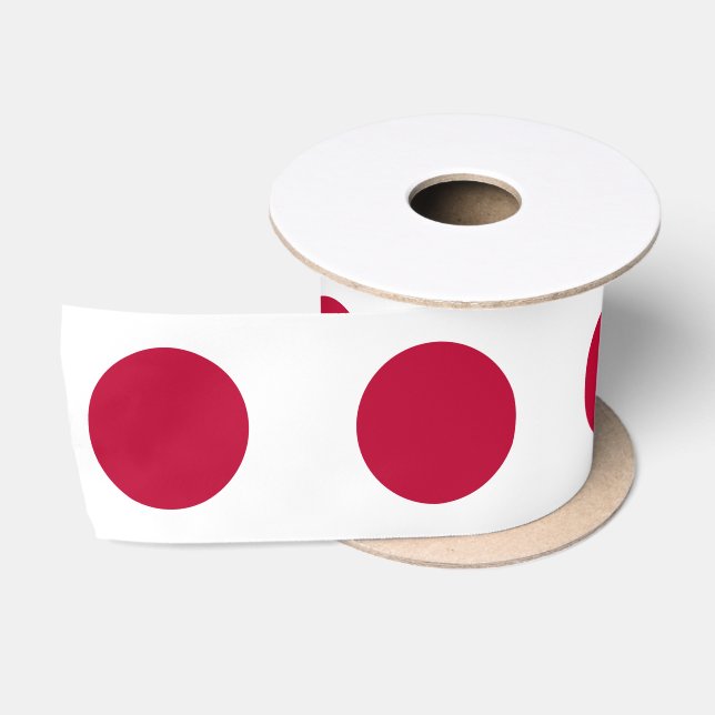 Japanese Flag & Japan travel, holiday/sports Satin Ribbon (Spool)