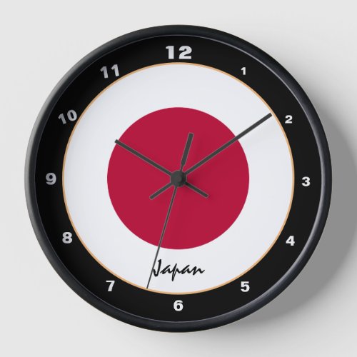 Japanese Flag  Japan trendy fashion design clock