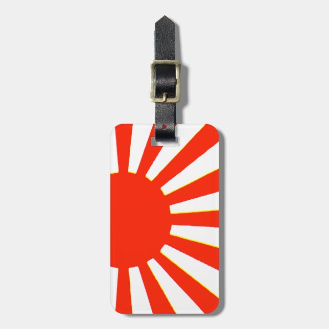 Japanese Flag Luggage Tag (Front Vertical)