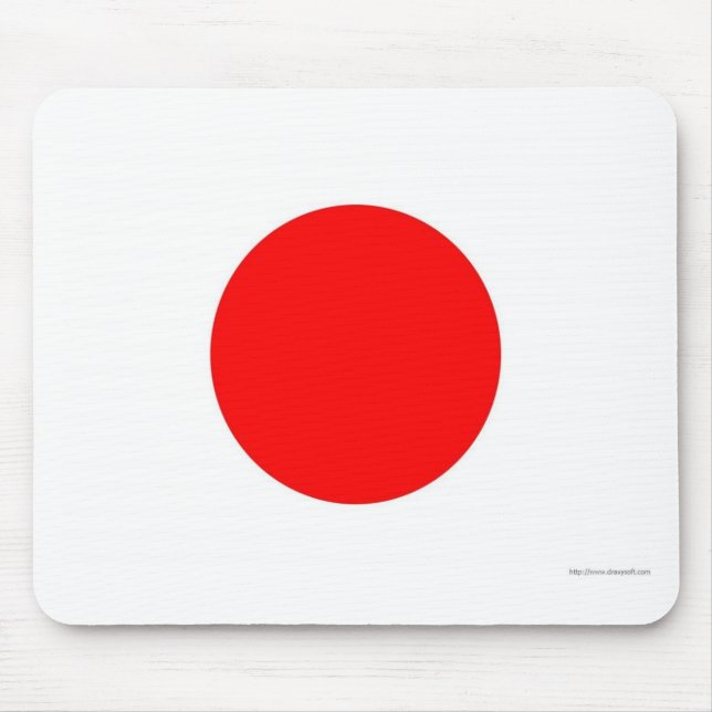 Japanese Flag Mouse Pad (Front)