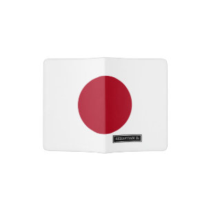 Japanese Flag Passport Holder