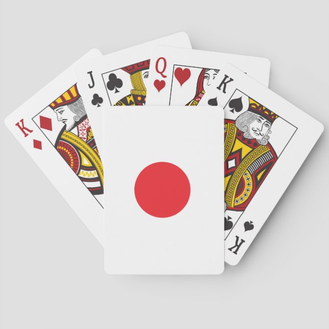 Japanese flag poker cards (Back)