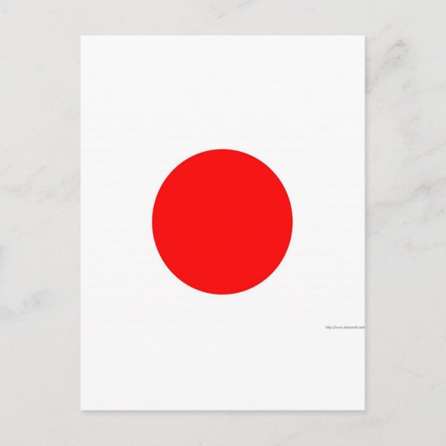 Japanese Flag Postcard (Front)