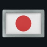 Japanese Flag Rectangular Belt Buckle<br><div class="desc">Hapanese. belt buckle</div>