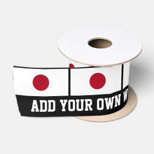 Japanese Flag Satin Ribbon
