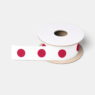 Japanese Flag Satin Ribbon