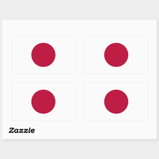 Japanese Flag Sticker Zazzle