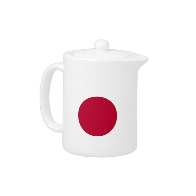 Japanese Flag Teapot (Left)