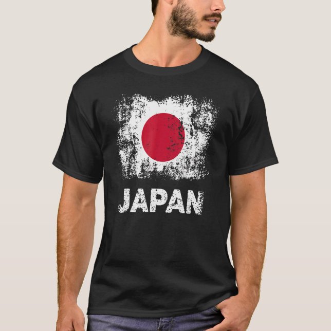 Japanese Flag Tokyo Patriotic Japan Flag T-Shirt (Front)