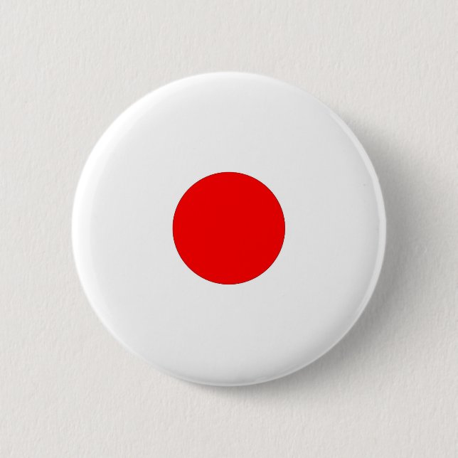 Japanese Flag With Heavy Grunge Button (Front)