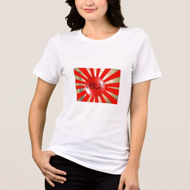 japanese flagbubble, Let's Go! Tri-Blend Shirt (Front)