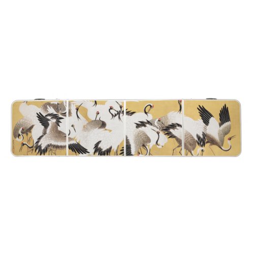 Japanese Flock Cranes Vintage Bird Rich Classic Beer Pong Table