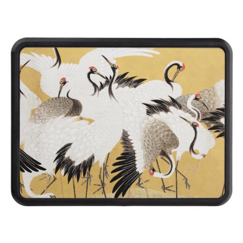 Japanese Flock Cranes Vintage Bird Rich Classic Hitch Cover