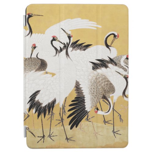 Japanese Flock Cranes Vintage Bird Rich Classic iPad Air Cover
