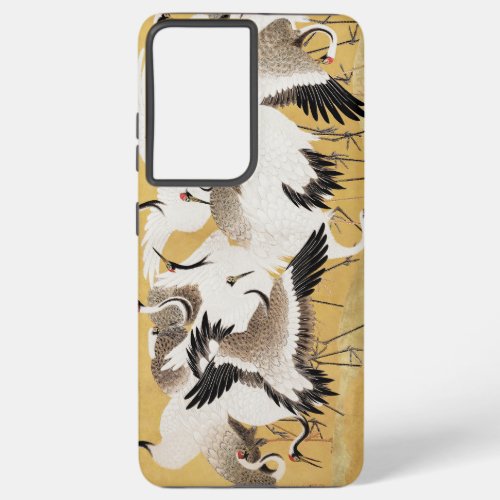 Japanese Flock Cranes Vintage Bird Rich Classic Samsung Galaxy S21 Ultra Case