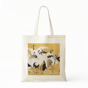 Japanese Flock Cranes Vintage Bird Rich Classic Tote Bag