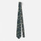 Japanese Floral Crane Pattern Tie Navy 