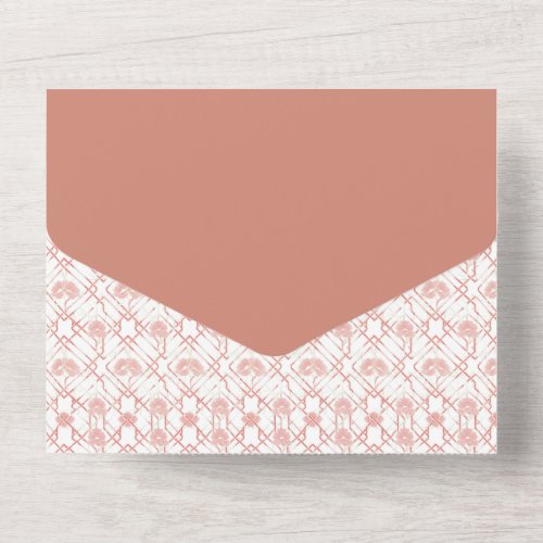 Japanese Floral Handdrawn Birthday Invitation 