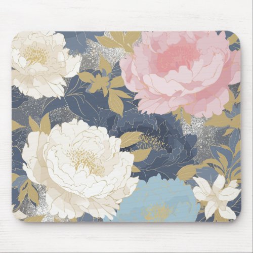 Japanese Floral  Mouse Pad