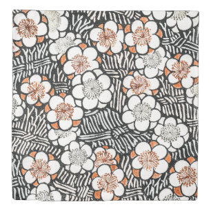 Japanese Floral Pattern Bijutsu Sekai Duvet Cover